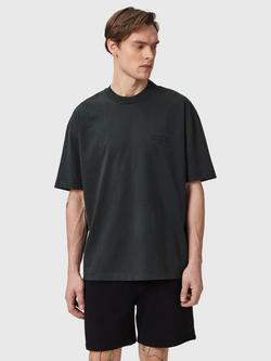 AllSaints Xander Loose Fit Crew Neck Cotton T-Shirt, Grey, Grey