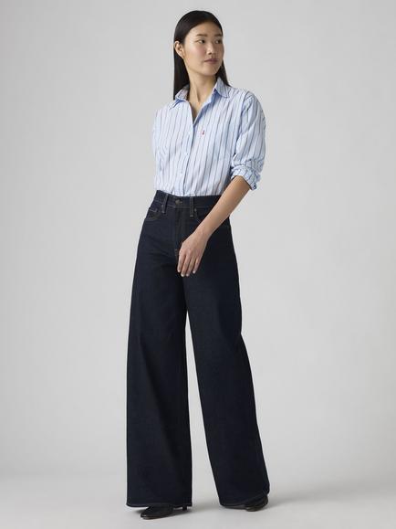 Levi's 728 High Rise Wide Leg Jeans, Retro Rinse Lb, Retro Rinse Lb