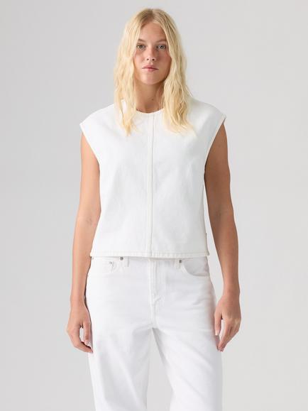 Levi's Sleeveless Denim Cotton Top, Tooth Fairy - view 2, Tooth Fairy