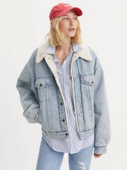 Levi's '90s Sherpa Denim Trucker Jacket, Morning Sunlight, Morning Sunlight