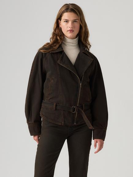 Levi's 80's Bomber Jacket, Brown, Over A Cup Trucker