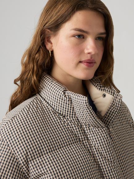 Levi's Tate Bubble Puffer Jacket, Brown/Cream - view 2, Brown/Cream