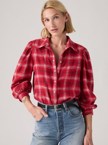Levi's Juna Cotton Western Check Shirt, Isolde Plaid Flannel, Isolde Plaid Flannel