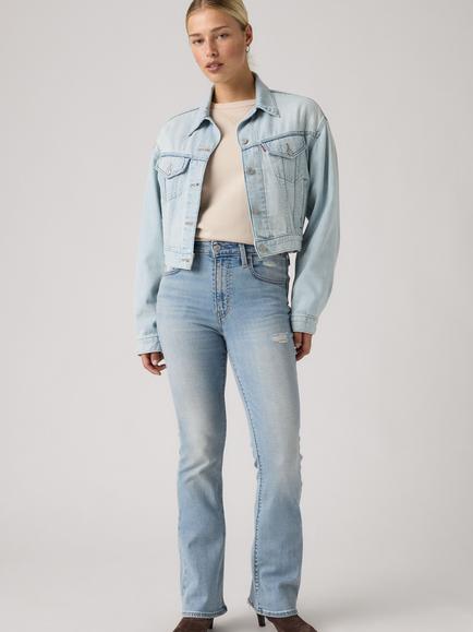 Levi's 725 High Rise Slim Leg Bootcut Jeans, Slowly There, Slowly There