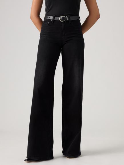 Levi's 728 High Rise Wide Leg Jeans, Worn Midnight - view 2, Worn Midnight