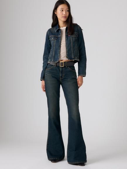 Levi's Puddle Hem Snap High Rise Flare Jeans, High Vibration, High Vibration