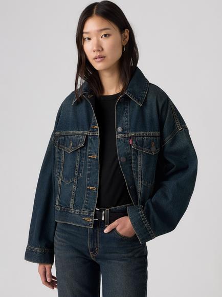 Levi's Loose Crop Trucker Jacket, High Vibration Trucker, High Vibration Trker