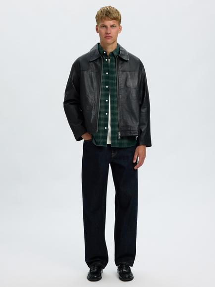 Selected Corduroy Check Shirt, Pine Grove - view 2, Pine Grove
