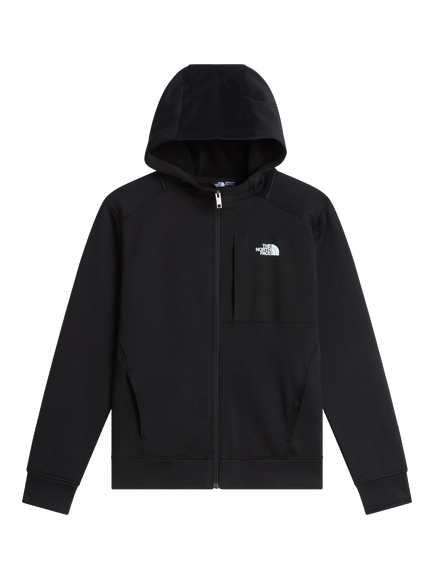 The North Face Kids' Performance Hooded Jacket, Black, Black
