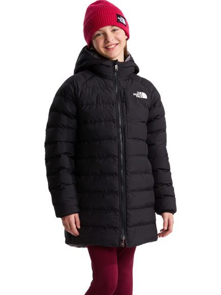 The North Face Kids' Perrito Reversible Parka Jacket, Black, Black