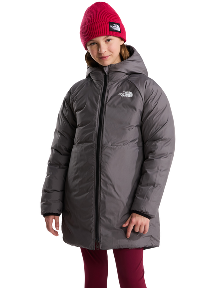 The North Face Kids' Perrito Reversible Parka Jacket, Black - view 2, Black