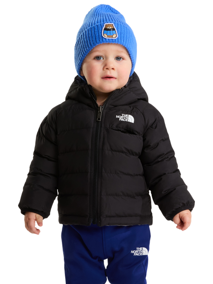 The North Face Baby Reversible Hooded Jacket, Black/Smoked Pearl, Black/Smoked Pearl