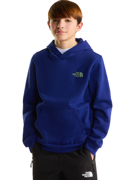 The North Face Kids' Outdoor Relaxed Hoodie, Graphic Bold Blue, Graphic Bold Blue
