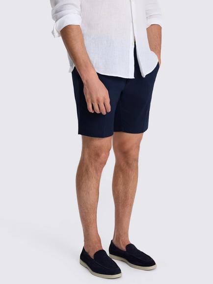 Moss Cotton Chino Shorts, Navy