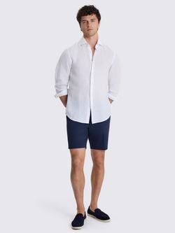 Moss Cotton Chino Shorts - view 2, Navy
