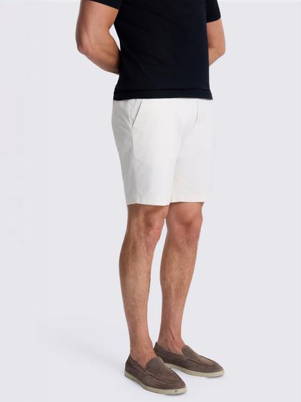 Moss Cotton Chino Shorts, Off White
