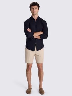Moss Cotton Chino Shorts - view 2, Stone