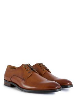 Simon Carter Mc'Bride Leather Derby Shoes - view 2, Tan