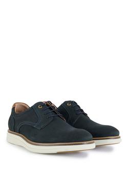 Simon Carter Millar Nubuck Derby Shoes - view 2, Navy