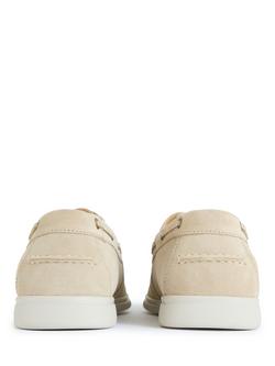 Simon Carter Trovo Suede Boat Shoes - view 2, Beige