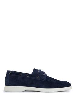 Simon Carter Trovo Suede Boat Shoes, Navy