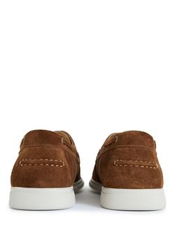 Simon Carter Trovo Suede Boat Shoes - view 2, Tan