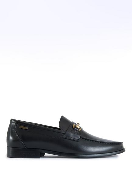 Simon Carter Hexin Leather Loafers, Tan, Black