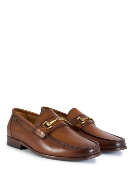 Simon Carter Hexin Leather Loafers, Tan - view 2, Tan