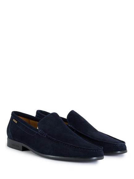 Simon Carter Huxley Suede Loafers - view 2, Navy