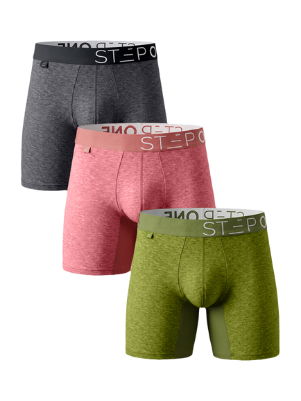 Step One Melange Trunks, Pack of 3, Multi, Multi
