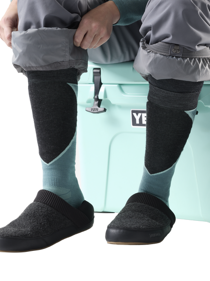 SmartWool Ski Targeted Cushion Patterned Merino Wool Socks, Dusty Teal - view 2, Dusty Teal