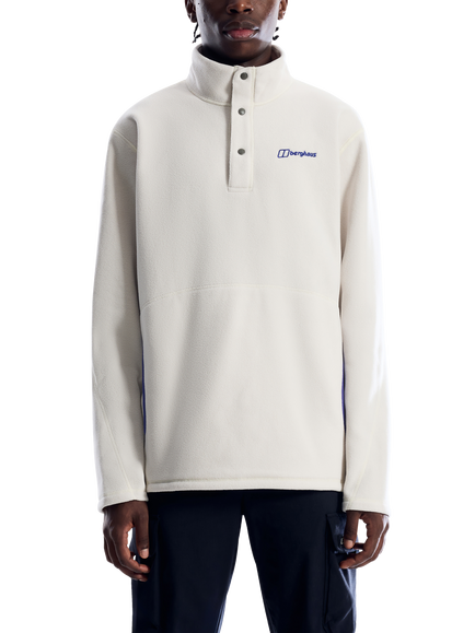 Berghaus Men's Felltop II Fleece Top, Stone/Bottle Blue, Stone/Bottle Blue