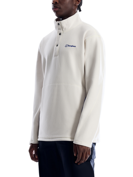 Berghaus Men's Felltop II Fleece Top, Stone/Bottle Blue - view 2, Stone/Bottle Blue