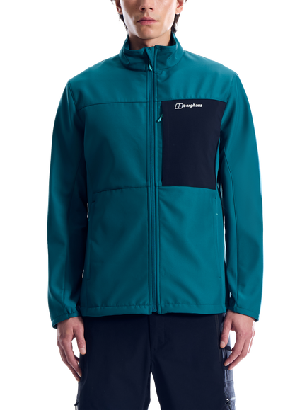 Berghaus Men's Ghlas 3.0 Softshell Raincoat Jacket, Northern Storm, Northern Storm