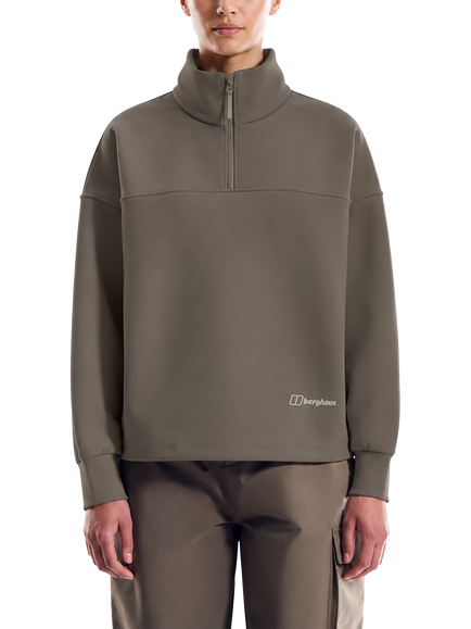 Berghaus Meadowfield Half Zip Fleece, Volcanic Ash, Volcanic Ash