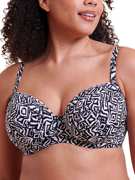 Curvy Kate Wild Horizon Bikini Top, Black, Black