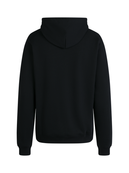 Rapha Logo Cotton Hoodie, Black/White - view 2, Black/White