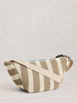 White Stuff Meadow Stripe Crossbody Bag, Natural - view 2, Natural