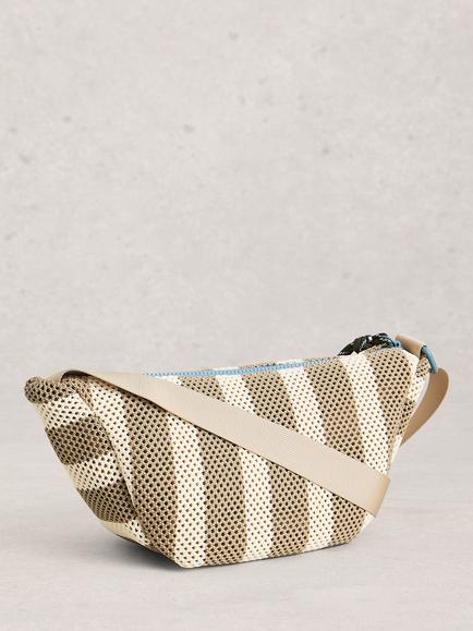 White Stuff Meadow Stripe Crossbody Bag, Natural - view 2, Natural
