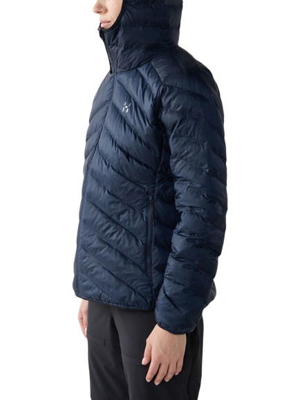 Haglöfs Sarna Mimic Hooded Jacket, Blue - view 2, Tarn Blue