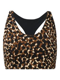 Sweaty Betty Power Racer Bra, Brown Off Beat - view 2, Brown Off Beat
