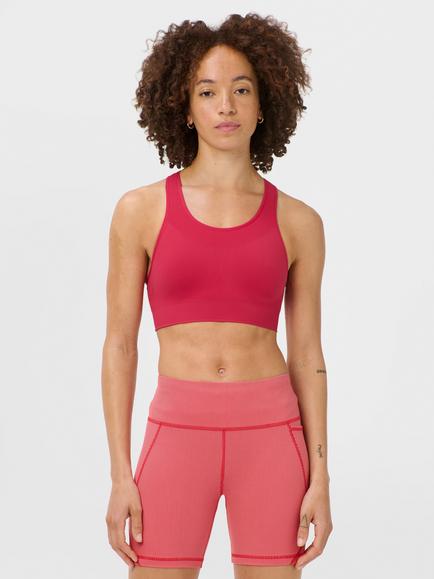 Sweaty Betty Stamina Seamless Sports Bra, Crimson Red, Crimson Red