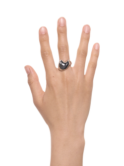 Maria Black Palomino Ring, Silver - view 2, Silver