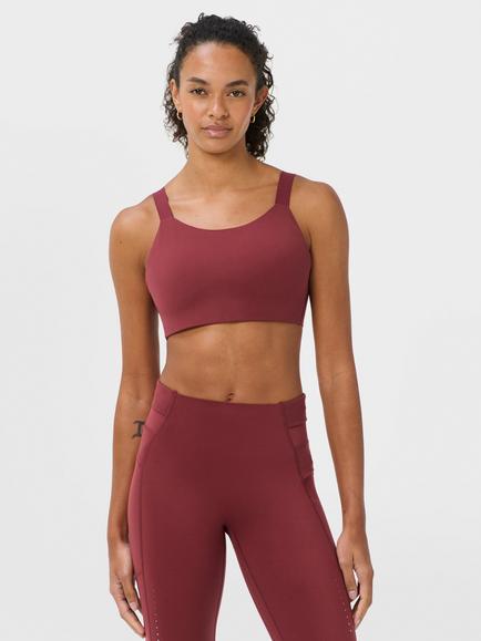 Sweaty Betty Runner's High Sports Bra, Merlot Red