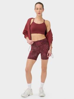 Sweaty Betty EmPower Sports Bra, Merlot Red - view 2, Merlot Red