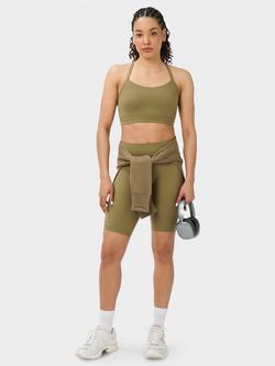 Sweaty Betty EmPower Sports Bra, Khaki - view 2, Khaki