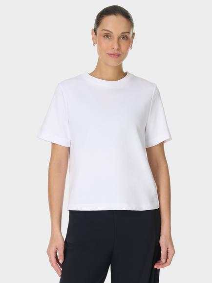 Sweaty Betty Everyday Lightweight Cotton T-Shirt, White, White