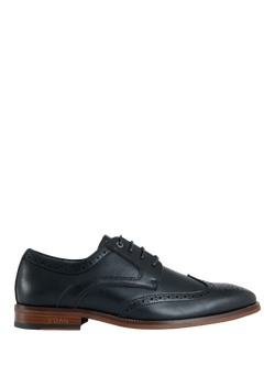 V.GAN Vegan Mocha Brogue Shoes, Black, Black
