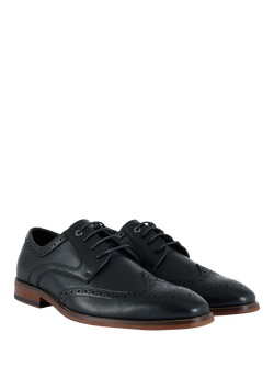 V.GAN Vegan Mocha Brogue Shoes, Black - view 2, Black