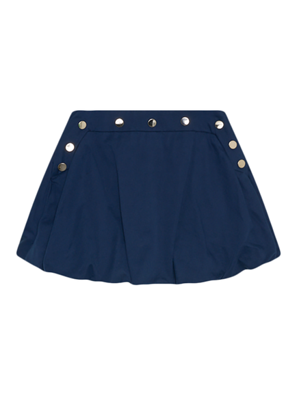 The New Society Kids' Vale Cotton Bubble Skirt, Black, Black